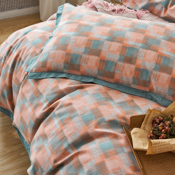 91家纺网 家纺一手货源 找家纺 时年 2022新款生态磨毛飞边款四件套 千帆