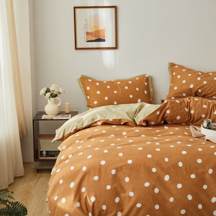 91家纺网 家纺一手货源 找家纺 时年 2022新款生态磨毛飞边款四件套 望风