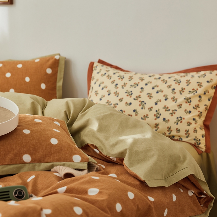 91家纺网 家纺一手货源 找家纺 时年 2022新款生态磨毛飞边款四件套 望风