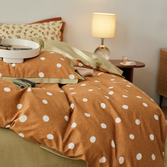 91家纺网 家纺一手货源 找家纺 时年 2022新款生态磨毛飞边款四件套 望风