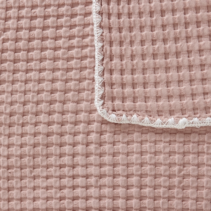 91家纺网 家纺一手货源 找家纺 （总）朴尔 2022新款全棉纱布华夫格素色枕巾系列