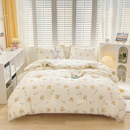 91家纺网 家纺一手货源 找家纺 （总）预言家纺 2023新款A类针织棉印花冬被