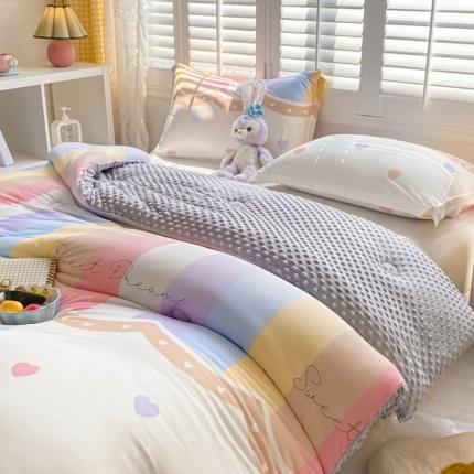 91家纺网 家纺一手货源 找家纺 （总）预言家纺 2024新款A类针织豆豆被