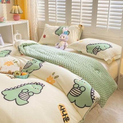 91家纺网 家纺一手货源 找家纺 （总）预言家纺 2024新款A类针织豆豆被