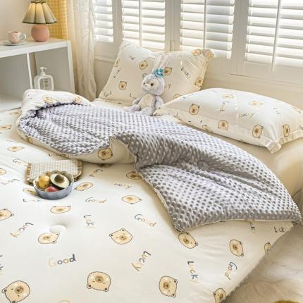 91家纺网 家纺一手货源 找家纺 （总）预言家纺 2024新款A类针织豆豆被