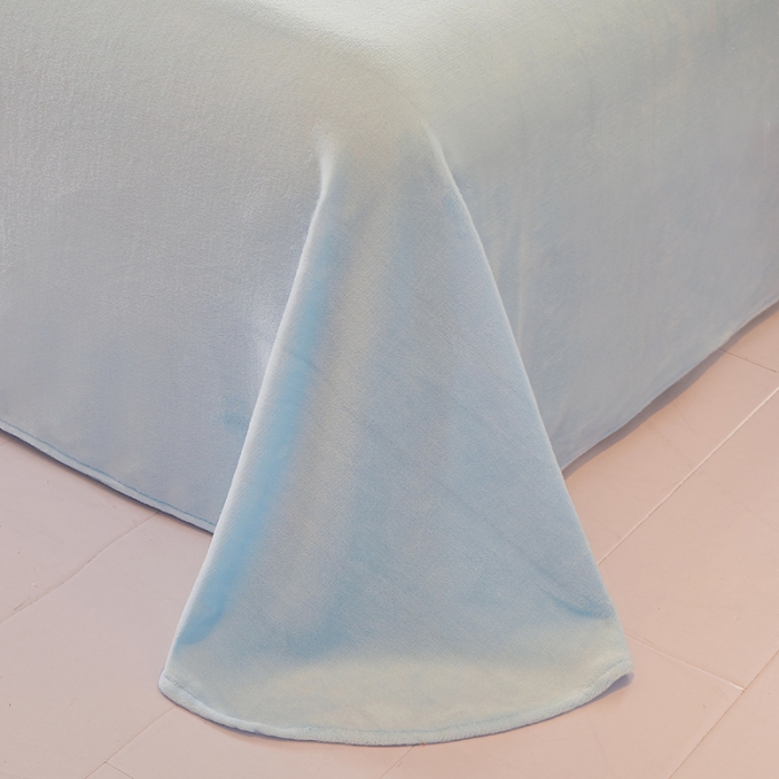 91家纺网 家纺一手货源 找家纺 泉欣 直播网红款牛奶绒卡通毛巾绣四件套雪宝宝系列雪宝宝-浅蓝