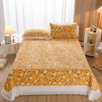 91家纺网 家纺一手货源 找家纺 迷仙巢 2022新款牛奶绒床盖款 田园生活