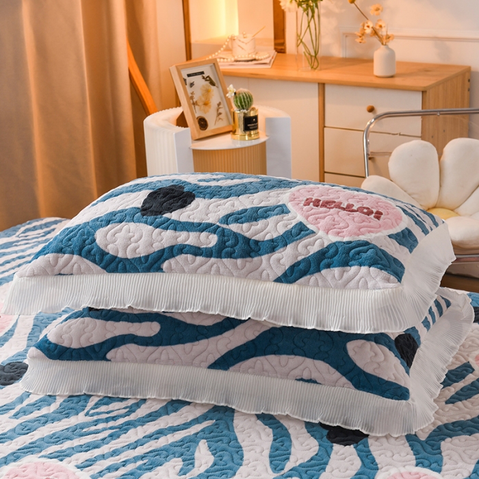 91家纺网 家纺一手货源 找家纺 （总）迷仙巢 2022新款牛奶绒床盖款