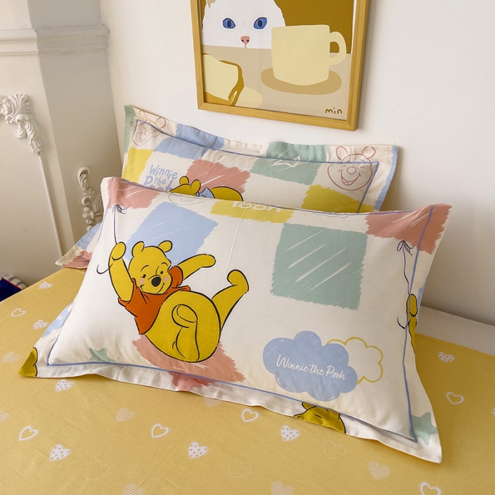 91家纺网 家纺一手货源 找家纺 小芽家居 迪士尼全棉四件套 调皮维尼