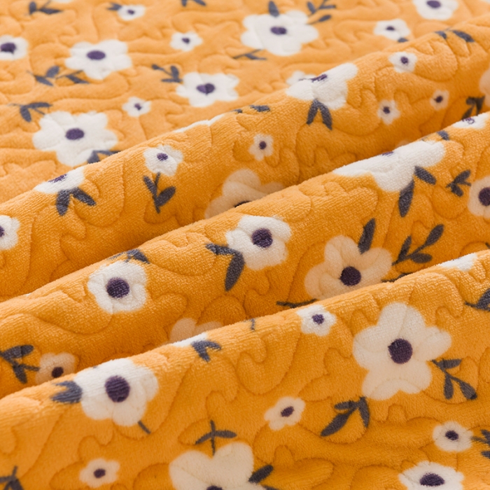 91家纺网 家纺一手货源 找家纺 迷仙巢 2022新款牛奶绒床盖款 田园生活