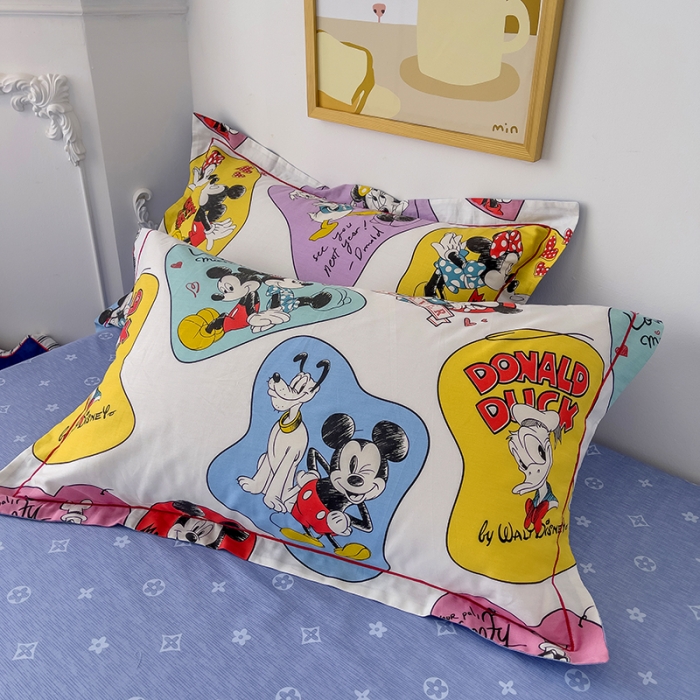 91家纺网 家纺一手货源 找家纺 小芽家居 迪士尼全棉四件套 快乐一家