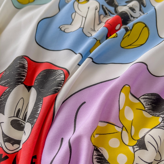 91家纺网 家纺一手货源 找家纺 小芽家居 迪士尼全棉四件套 快乐一家