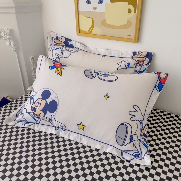 91家纺网 家纺一手货源 找家纺 小芽家居 迪士尼全棉四件套 太空米奇