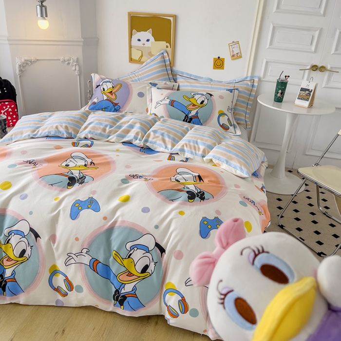 91家纺网 家纺一手货源 找家纺 小芽家居 迪士尼全棉四件套 音乐黛西