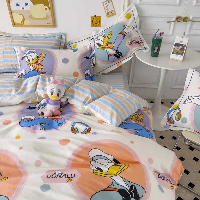 91家纺网 家纺一手货源 找家纺 小芽家居 迪士尼全棉四件套 音乐黛西