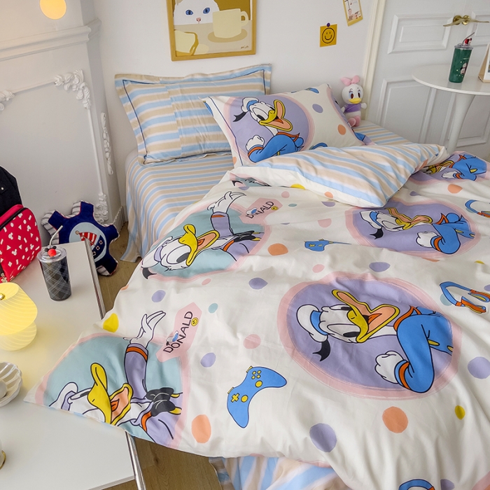 91家纺网 家纺一手货源 找家纺 小芽家居 迪士尼全棉四件套 音乐黛西