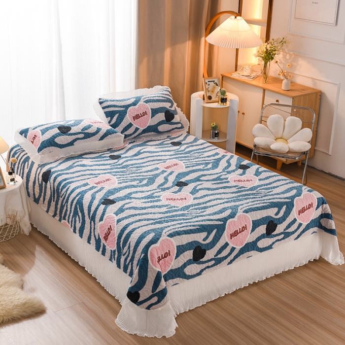 91家纺网 家纺一手货源 找家纺 （总）迷仙巢 2022新款牛奶绒床盖款四件套