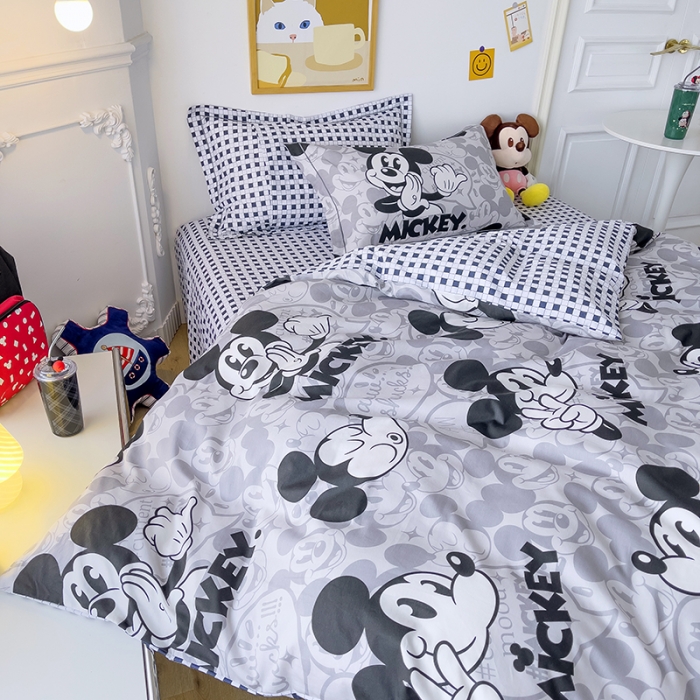 91家纺网 家纺一手货源 找家纺 小芽家居 迪士尼全棉四件套 ok米奇