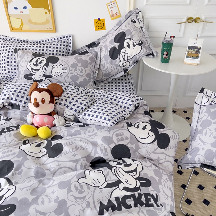 91家纺网 家纺一手货源 找家纺 小芽家居 迪士尼全棉四件套 ok米奇