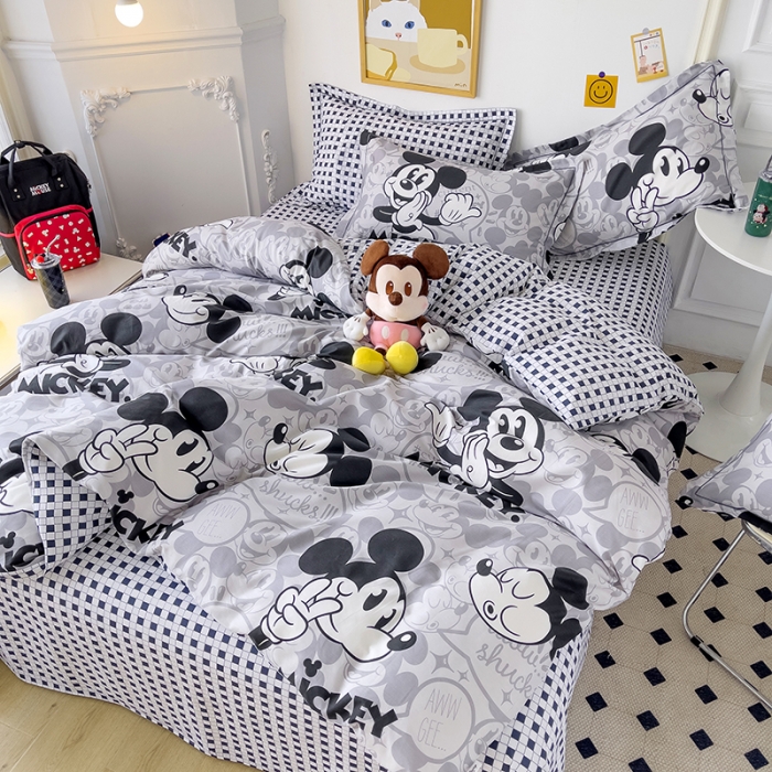 91家纺网 家纺一手货源 找家纺 小芽家居 迪士尼全棉四件套 ok米奇