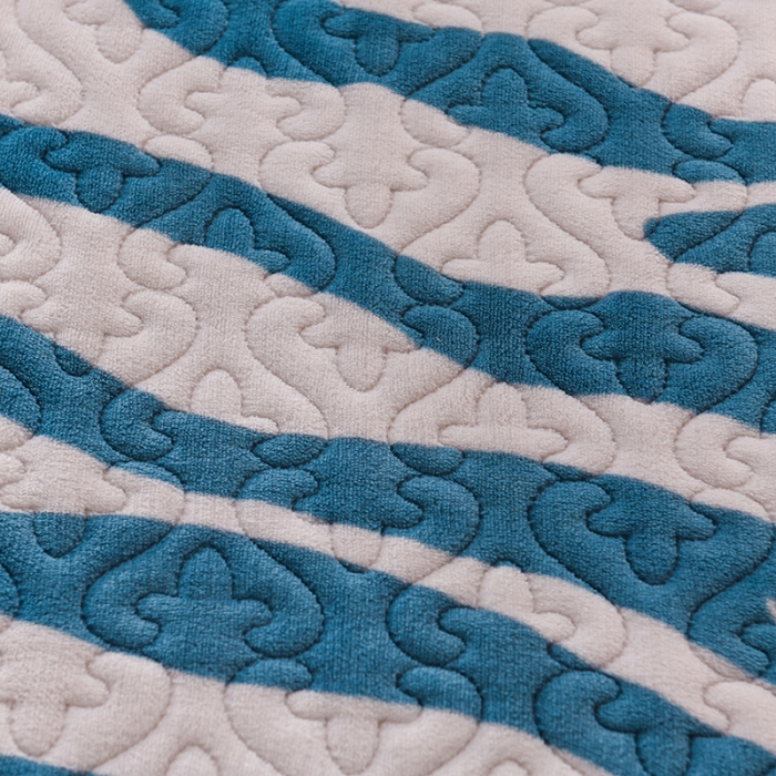 91家纺网 家纺一手货源 找家纺 迷仙巢 2022新款牛奶绒床盖款四件套 爱的憧憬