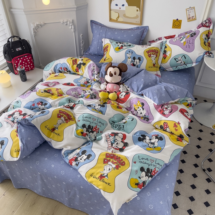 91家纺网 家纺一手货源 找家纺 小芽家居 迪士尼全棉四件套 爱美米妮