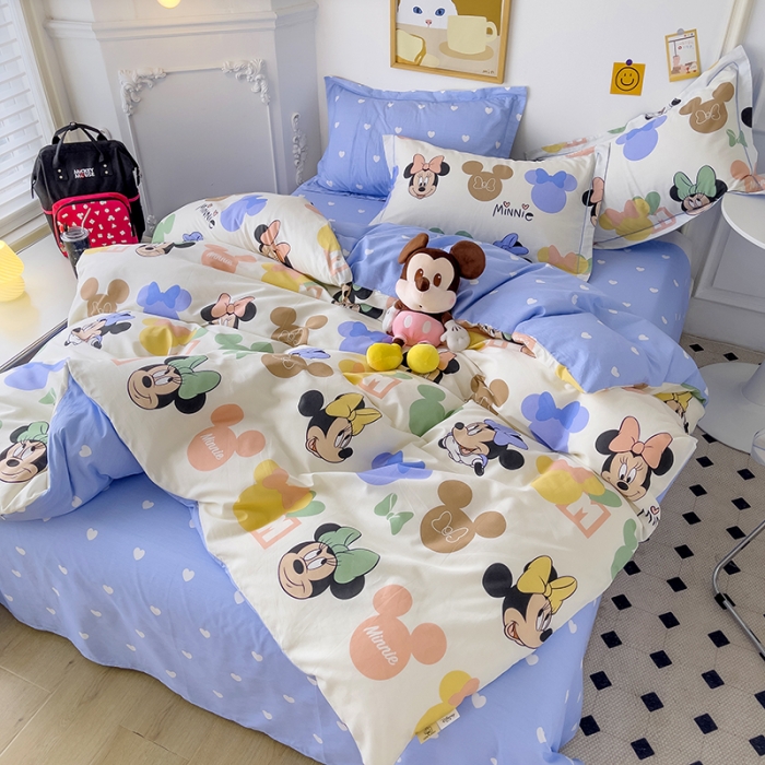 91家纺网 家纺一手货源 找家纺 小芽家居 迪士尼全棉四件套 爱美米妮