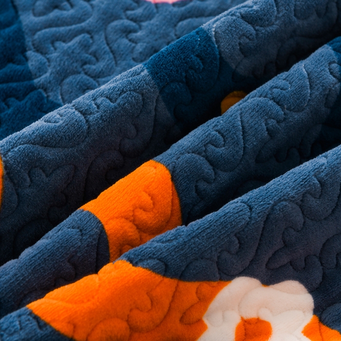 91家纺网 家纺一手货源 找家纺 迷仙巢 2022新款牛奶绒床盖款四件套 心动