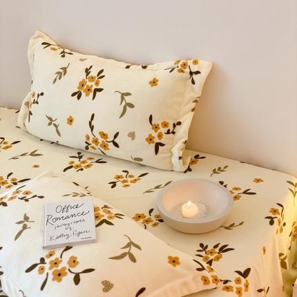 91家纺网 家纺一手货源 找家纺 (总) 时光里 2022新款230g正宗全消光牛奶绒单品枕套