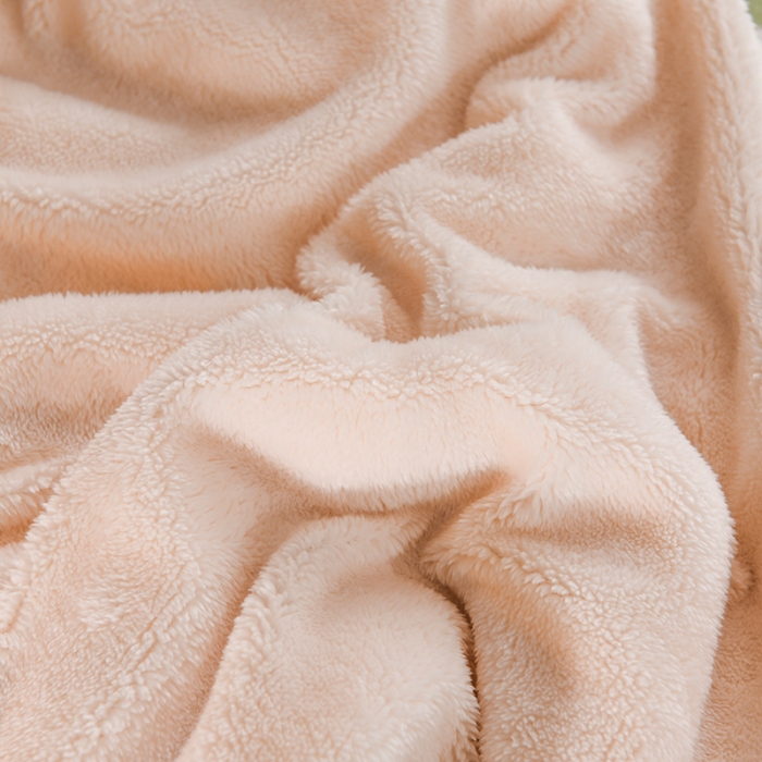 91家纺网 家纺一手货源 找家纺 迷仙巢 2022新款牛奶绒拼北极绒盖毯 绿白格