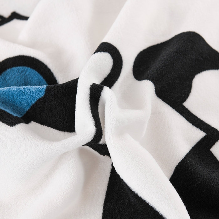 91家纺网 家纺一手货源 找家纺 迷仙巢 2022新款牛奶绒拼北极绒贝贝绒包边四件套 小奶牛