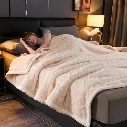 91家纺网 家纺一手货源 找家纺 （总）迷仙巢 2022新款塔夫绒多功能盖毯