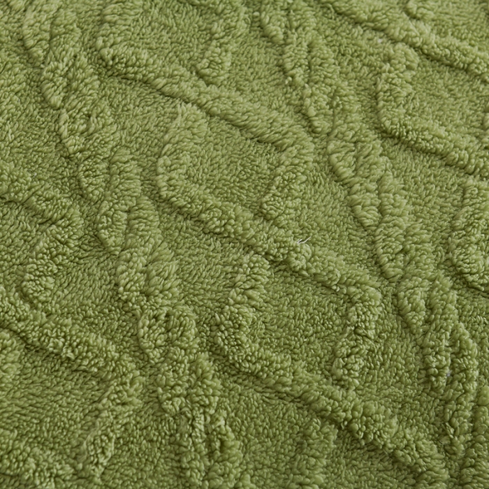 91家纺网 家纺一手货源 找家纺 迷仙巢 2022新款塔夫绒多功能盖毯 抹茶绿