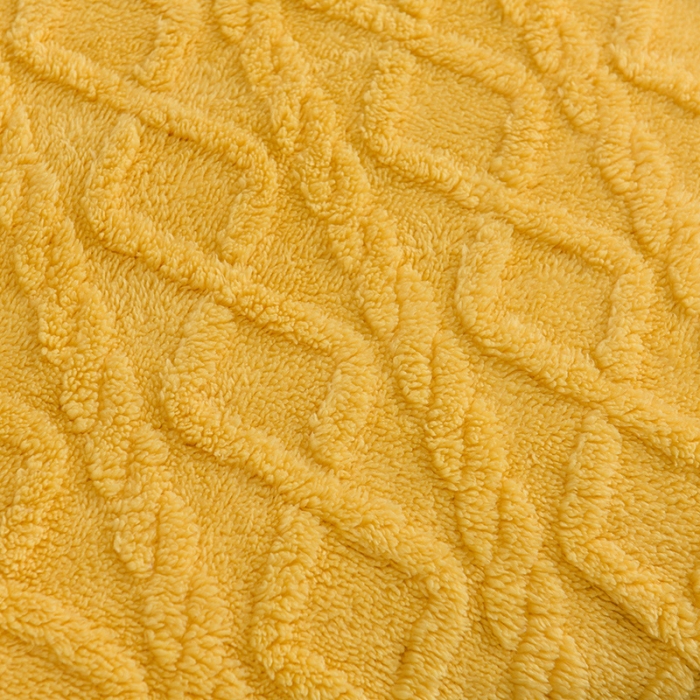 91家纺网 家纺一手货源 找家纺 迷仙巢 2022新款塔夫绒多功能盖毯 柠檬黄