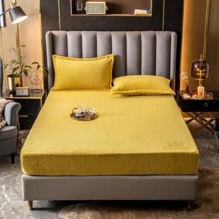 91家纺网 家纺一手货源 找家纺 （总）丽美人 2022新款加厚保暖纯色简约牛奶绒系列单品床笠