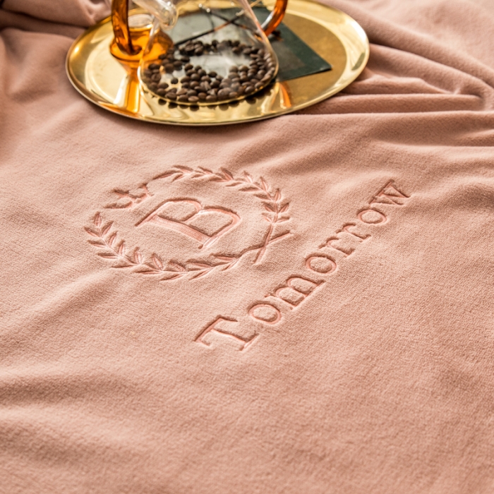 91家纺网 家纺一手货源 找家纺 丽美人 2022新款加厚保暖纯色简约牛奶绒系列单品枕套 湘妃色一只