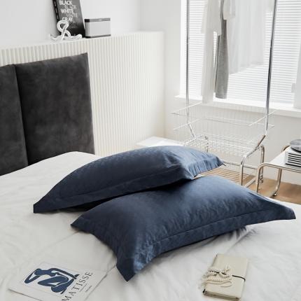 91家纺网 家纺一手货源 找家纺 8小时 2023新款全棉贡缎提花轻奢单品枕套一对 班琅