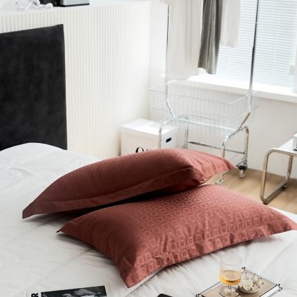 91家纺网 家纺一手货源 找家纺 总 8小时 2023新款全棉贡缎提花轻奢单品枕套一对