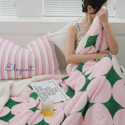 91家纺网 家纺一手货源 找家纺 （总）圆岛家纺 2022秋冬新品牛奶绒羊羔绒毛毯