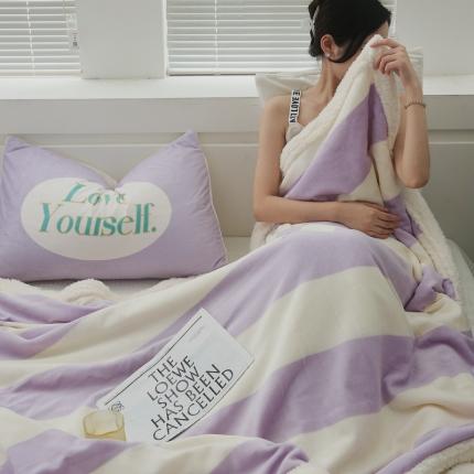 91家纺网 家纺一手货源 找家纺 （总）圆岛家纺 2022秋冬新品牛奶绒羊羔绒毛毯