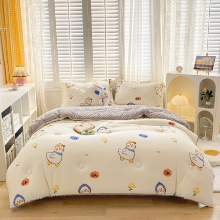 91家纺网 家纺一手货源 找家纺 （总）预言A类针织棉大豆被豆豆被冬被子春秋被被芯直播热销爆款