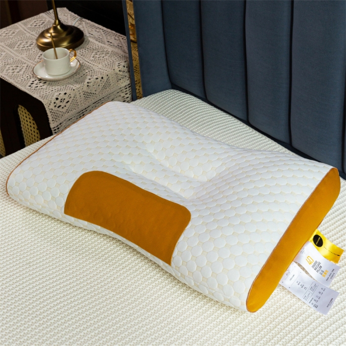 91家纺网 家纺一手货源 找家纺 多点家居2022新款4D立体按摩护颈枕 咖色