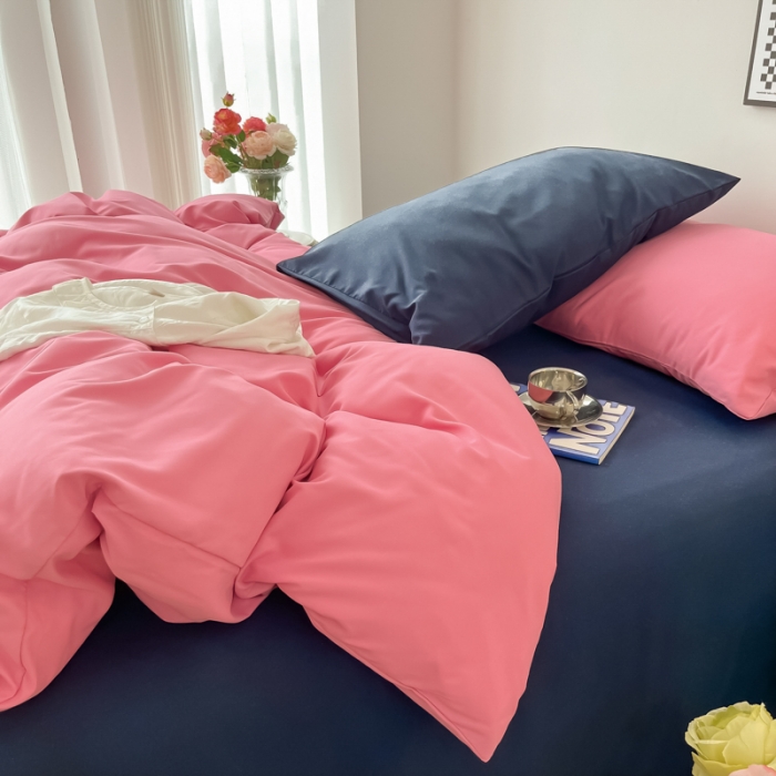 91家纺网 家纺一手货源 找家纺 雨帆家纺2022新款纯色系列四件套 灿若繁星