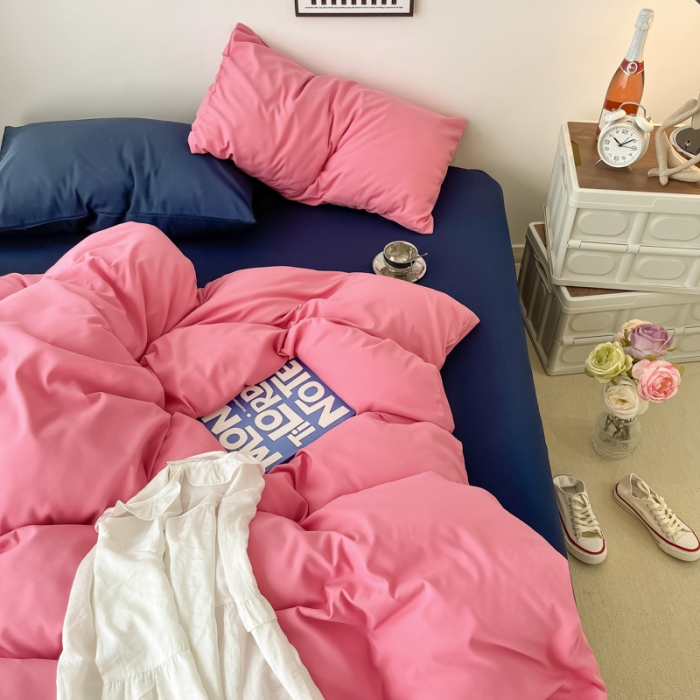 91家纺网 家纺一手货源 找家纺 雨帆家纺2022新款纯色系列四件套 灿若繁星