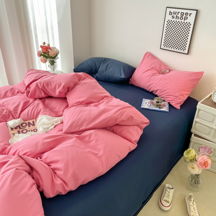 91家纺网 家纺一手货源 找家纺 雨帆家纺2022新款纯色系列四件套 灿若繁星