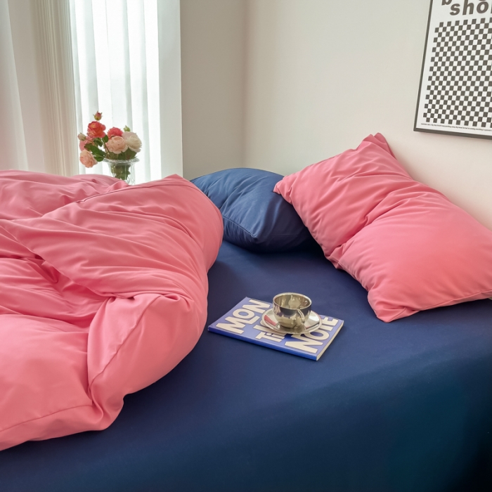 91家纺网 家纺一手货源 找家纺 雨帆家纺2022新款纯色系列四件套 灿若繁星