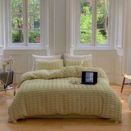 91家纺网 家纺一手货源 找家纺 （总）洋铭区 2022新款獭兔绒四件套