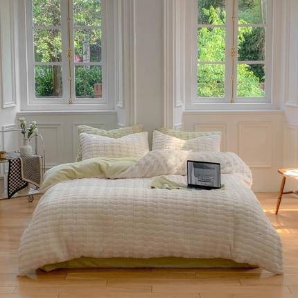 91家纺网 家纺一手货源 找家纺 （总）洋铭区 2022新款獭兔绒四件套