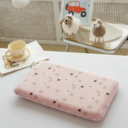 91家纺网 家纺一手货源 找家纺 （总）其乐2023新款儿童全棉乳胶枕30*50彩棉面包枕超30天不退不换