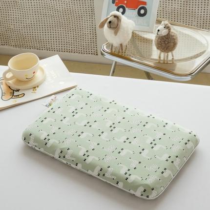 91家纺网 家纺一手货源 找家纺 （总）其乐2023新款儿童全棉乳胶枕30*50彩棉面包枕超30天不退不换